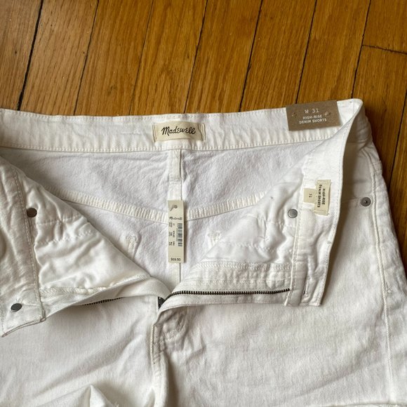 White Madewell Shorts NWT - Picture 2 of 3